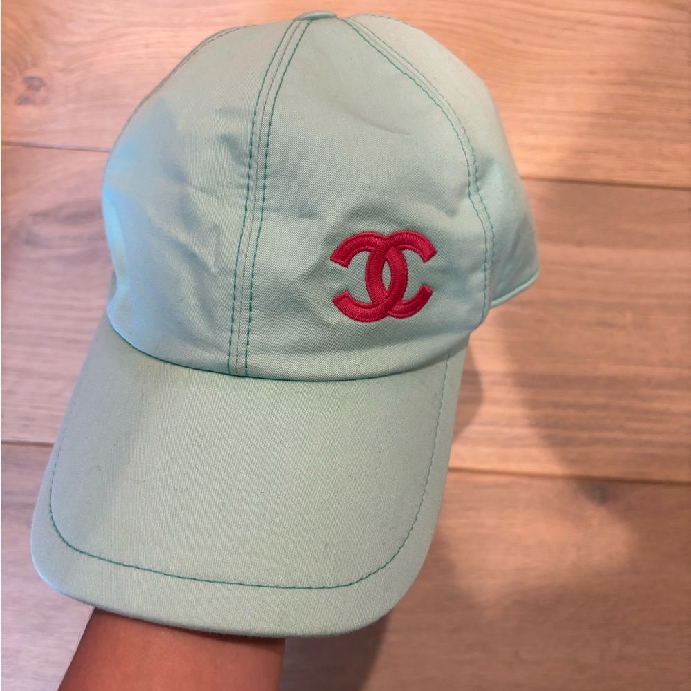Chanel baseball cap worn as is